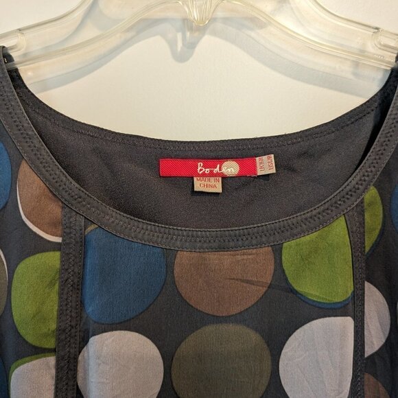 BODEN Silk Notting Hill Polka Dot Dress Sheath Lined Knee Length Women's Sz 12R - Picture 8 of 16